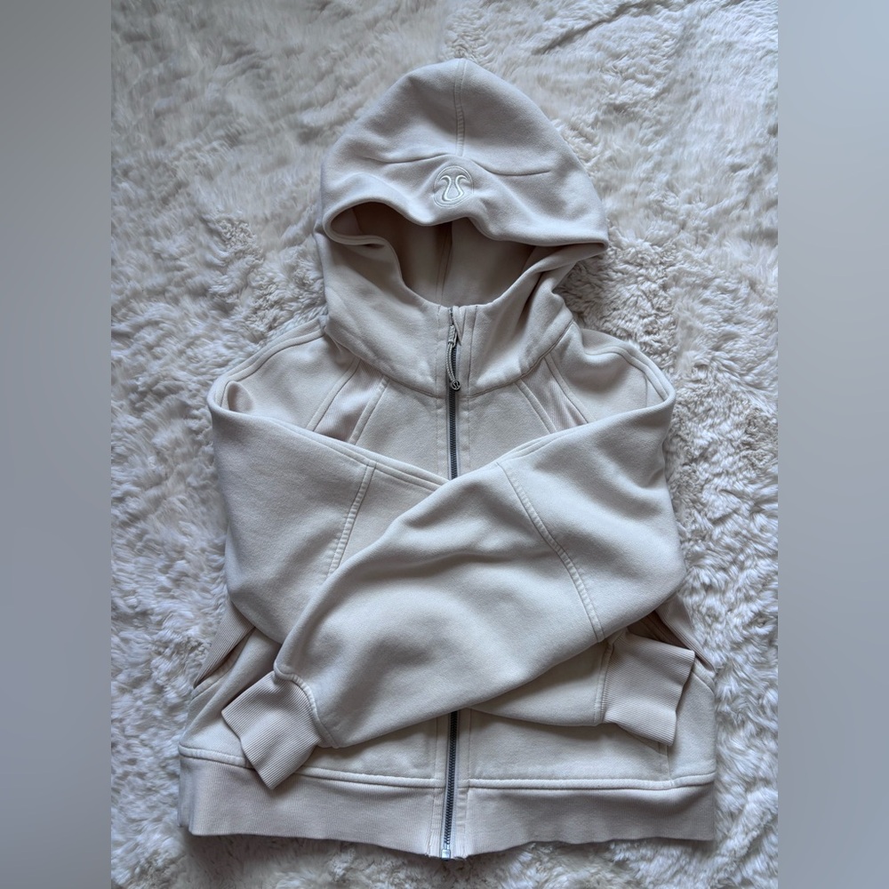 Lululemon Athletica Scuba Oversized Full-zip Hoodie, White Opal, XS/S
